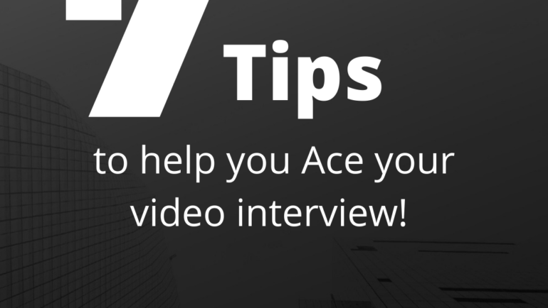 Quick Fire Video Interview Tips